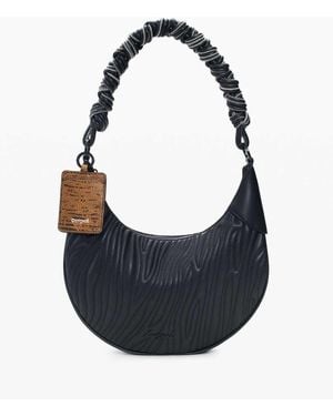 Desigual Medium Oval Embossed Bag - Blue
