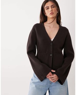 ARKET Cinched Waist Cardigan - Black