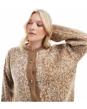 ASOS Cardigan Girocollo - Marrone