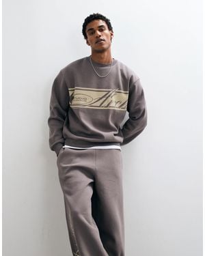 ASOS Relaxed Sweatshirt With Print - Gray