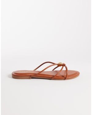 Glamorous – flache sandalen - Braun