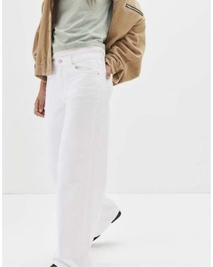 Pull&Bear Loose Oversize Jeans - White