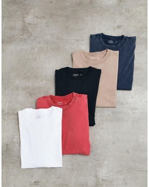 Hollister 5 Pack Boxy Heavyweight T-shirt - Grey
