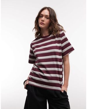 Noisy May Oversized Boxy Fit T-shirt - Purple