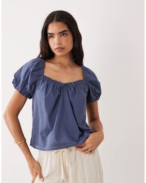 Cotton On – daydream – babydoll-oberteil - Blau