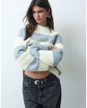 ASOS Oversize-pullover mit flauschigem material - Blau