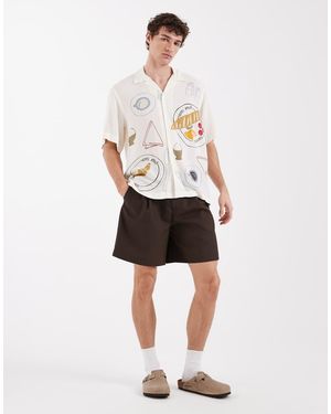 SELECTED Wool Blend Shorts - White