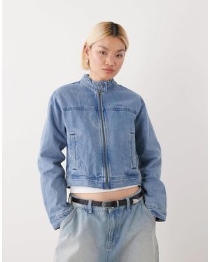 Vans Premium - pomona - veste sans col - moyen délavé/ - Bleu