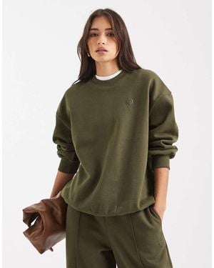 Miss Selfridge Felpa Oversize Oliva - Verde