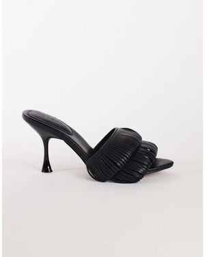 TOPSHOP Wendy sandale mit absatz und schlaufenfransen - Schwarz