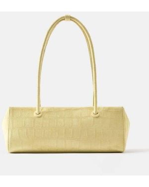 Pull&Bear Textured Shoulder Bag - Metallic