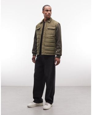 ASOS Regular Quilted Liner Jacket - Green