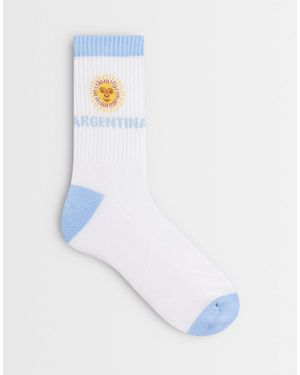ASOS Chaussettes à imprimé argentine - Bleu