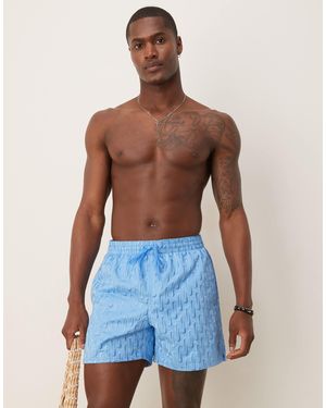 Nike Nike – swoosh link – volley-badeshorts - Blau