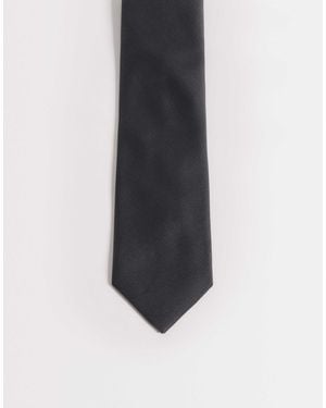 ASOS Textured Satin Tie - White