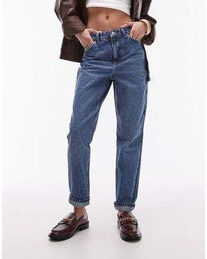 TOPSHOP Original - jean mom - moyen - Bleu