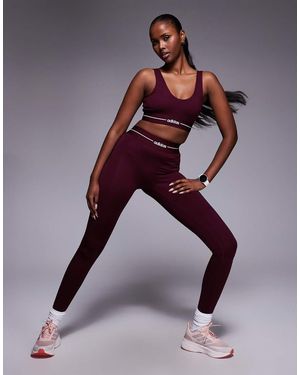 adidas Originals Adidas Training Hyperglam Linear Full Length leggings - Purple