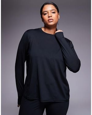 4505 Curve Icon Active Quick Dry Long Sleeve Running Top - Blue