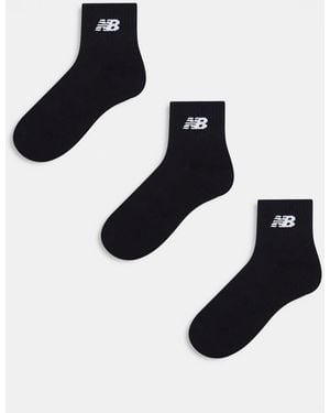 New Balance Logo Ankle Sock 3 Pack - Blue