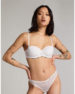 Hunkemöller Angie Valentine Padded Strapless Underwired Bra - White