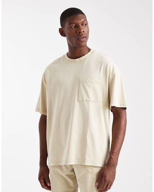 Only & Sons Oversized Lounge T-Shirt Co-Ord - Natural