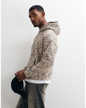 Hollister Boxy Fit Hoodie - White