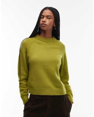 Mango Jersey De Mezcla De Lana De La Colección Capsule De - Verde