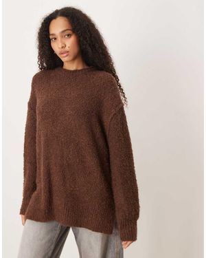 Glamorous Round Neck Jumper - Brown