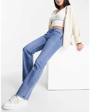 & Other Stories Low Rise Flared Trousers - Blue