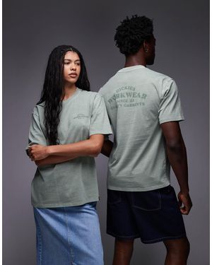 Dickies Christiana T-shirt With Large Front Tonal Logo - Grey