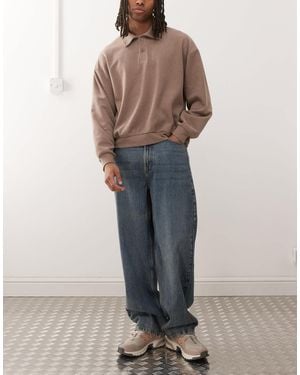 Collusion X001 Antifit Mid Rise Jeans - Blue