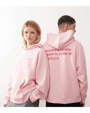 Collusion Unisex Logo Hoodie - Pink