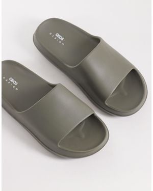 ASOS Chunky Slides - Gray