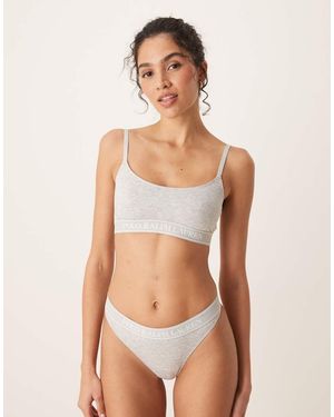 Polo Ralph Lauren Polo Essentials Midrise Thong - Grey