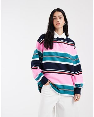 Tommy Hilfiger Relaxed Fit Rugby Shirt - White