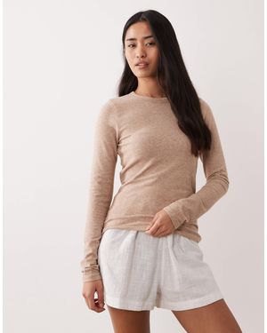 Abercrombie & Fitch – lounge-oberteil - Natur