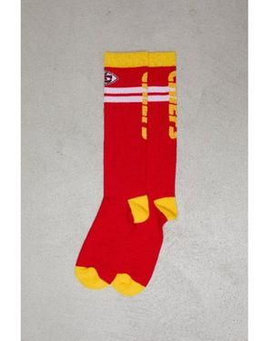 OOSC Calcetines Multicolores Para Esquí Y Snowboard Con Diseño De Los Kansas City Chiefs De X Nfl-Rojo