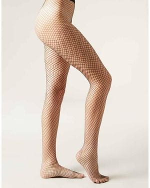 Calzedonia Fishnet Tights - Natural