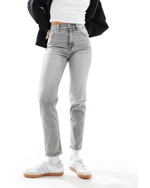 Pull&Bear Mom Jeans Comodi Grigi - Grigio