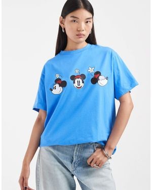 ASOS Disney Oversized T-shirt With Minnie Print - Blue