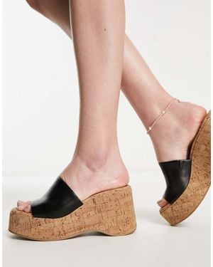 Madden Girl Zaharra Cork Platform Sandals - Pink