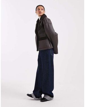 Pieces Jack Van Imitatieschapenvacht - Blauw