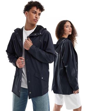 Rains 12010 Unisex Waterproof Short Jacket - Blue