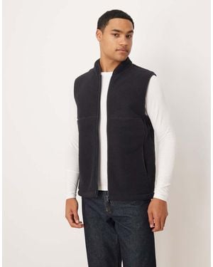 ARKET Fleece Pile Gilet - Blue