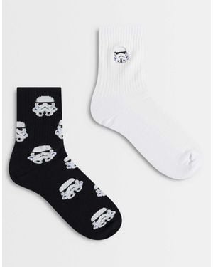 ASOS 2 Pack Stormtrooper Socks - Multicolor