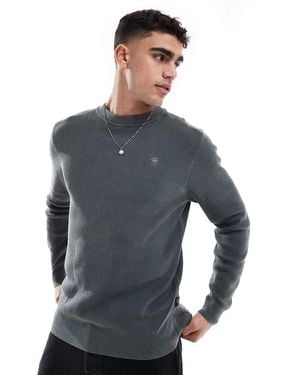 G-Star Pullover Knitted Jumper - Blue