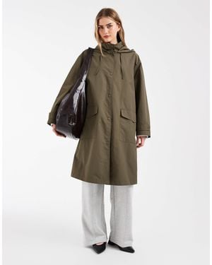 ASOS Shower Resistant Chuck On Coat - Green
