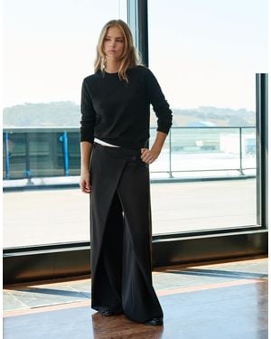 Pull&Bear Elegante hose mit wickelbund - Schwarz