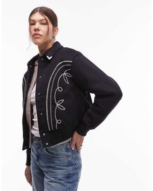 Levi's Lennox Rodeo Embroidered Jacket - Blue