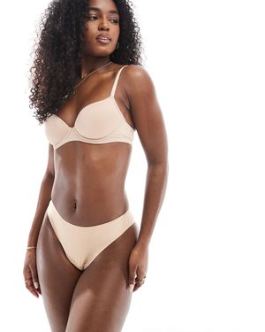 Modibodi Period Au Naturel Seamfree Hi-leg Cheeky Briefs - Brown